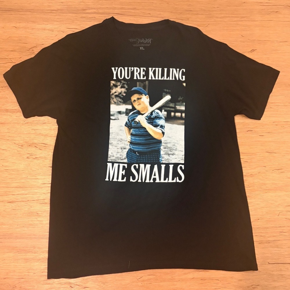 The Sandlot Mens XL You're Killing Me Smalls Ham Porter Graphic T-Shirt Black